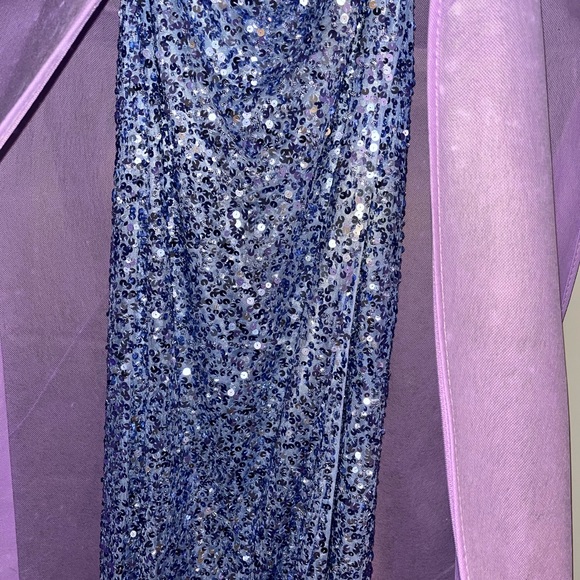 periwinkle prom dress, size 6 - Picture 2 of 5